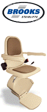 picture of brooks stairlift and brooks logo